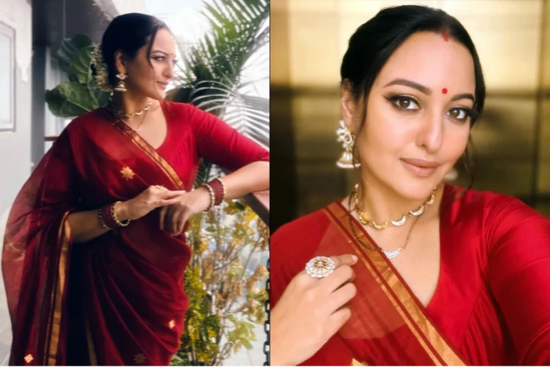 বিয়ের দুই বছর পর নববধূর সাজে সোনাক্ষী