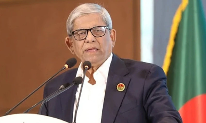 মির্জা ফখরুলকে রাষ্ট্রপতি ঘোষণা করে প্রজ্ঞাপন