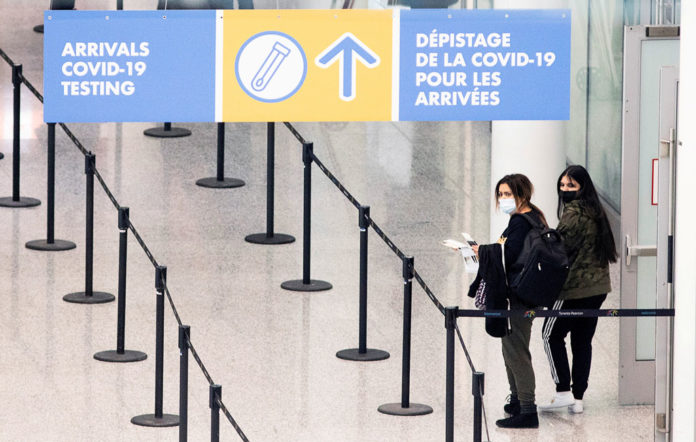 FILE PHOTO: Coronavirus disease (COVID-19) test become mandatory upon arrival in Toronto